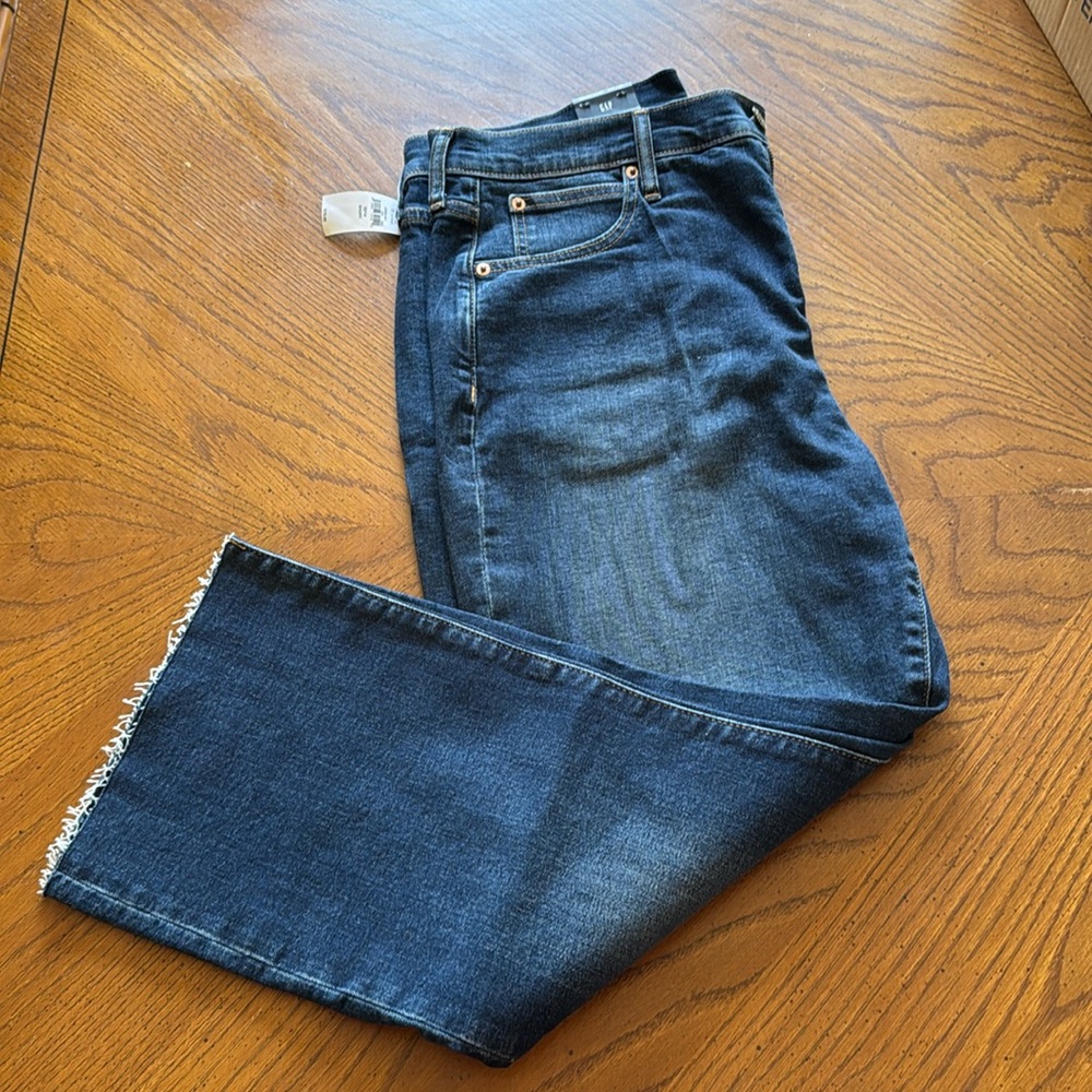 NWT Gap Women's Kick Fit High Rise Slim Stretch Jeans Blue Size 14 short